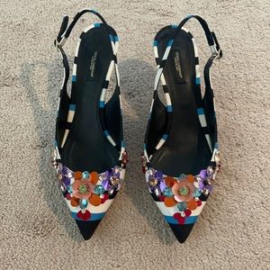 Authentic Dolce and Gabbana Sling Back Heels